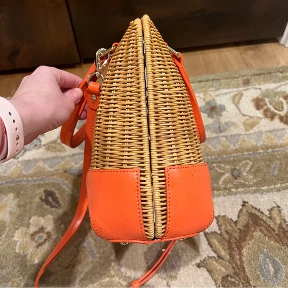 Kate Spade Waverly Terrace Maisemore Wicker Satchel Bag - Picture 9 of 12